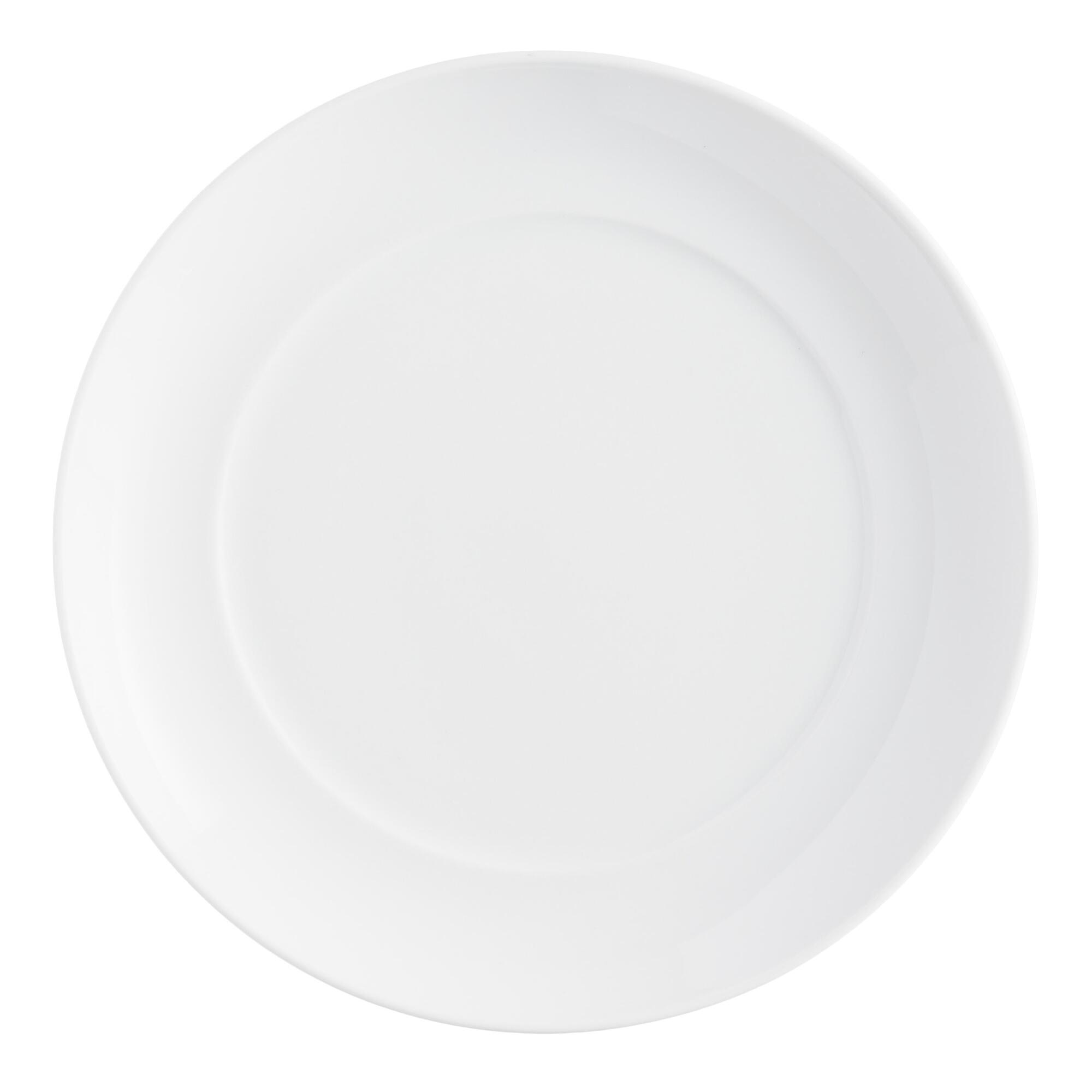 White Porcelain Spin Salad Plates Set Of 4 by World Market