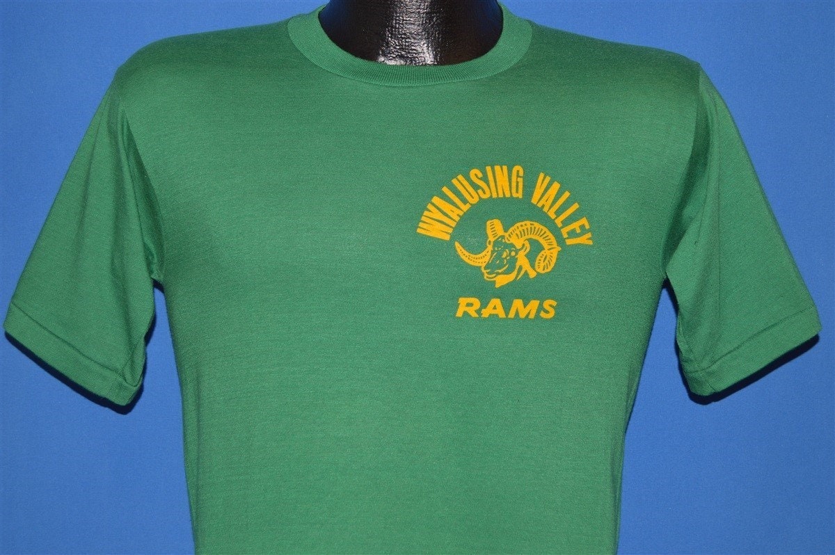 80S Wyalusing Valley Rams High School T-Shirt Small