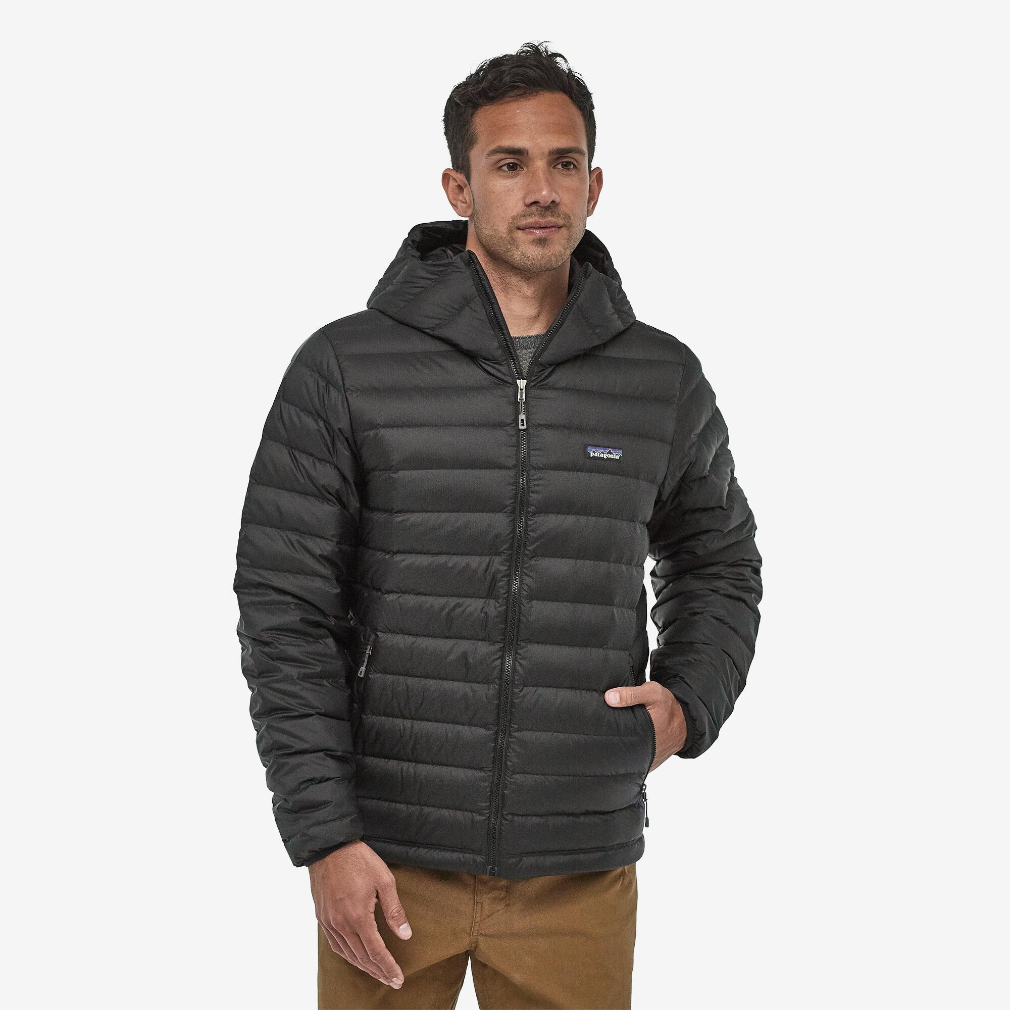 Patagonia Men's Down Sweater Hoody - Recycled Polyester, Black / S