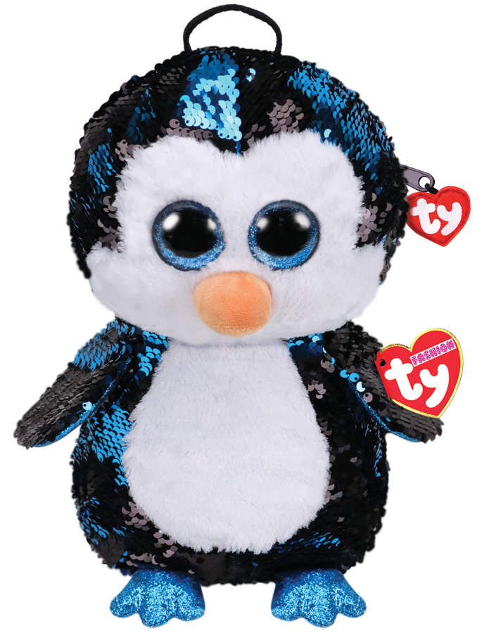 Ty Plush - Sequin Backpack - Waddles the Penguin (TY95029)