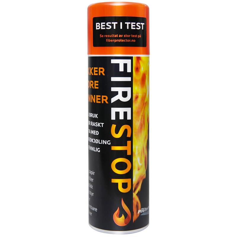 Fiber ProTector FireStop! Brannslukker Miljøvennlig brannslukker på boks