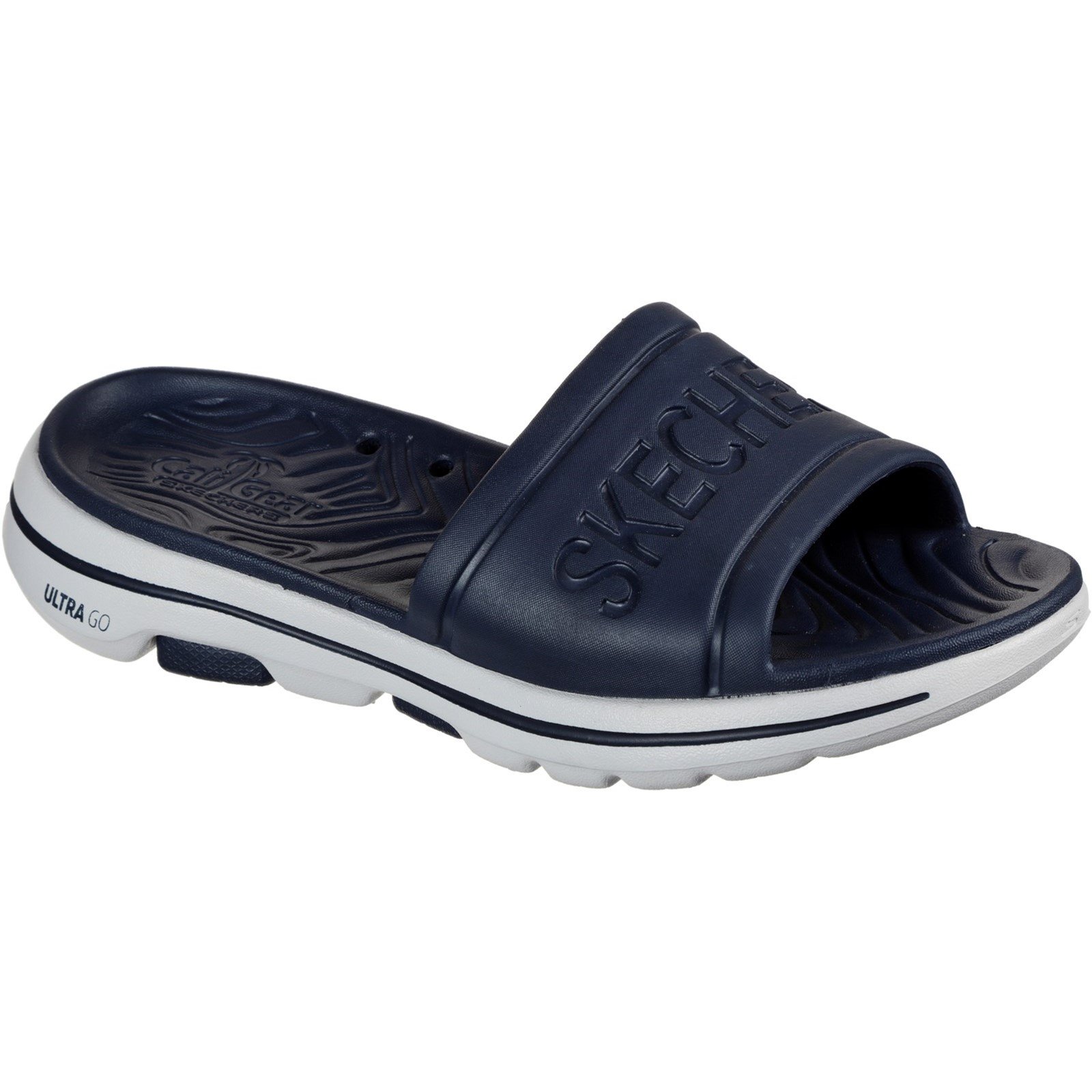 Skechers Men's Go Walk 5 Surfs Out Summer Sandal Various Colours 32207 - Navy 12