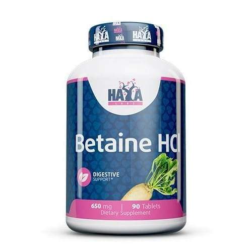 Betaine HCL, 650mg - 90 tablets