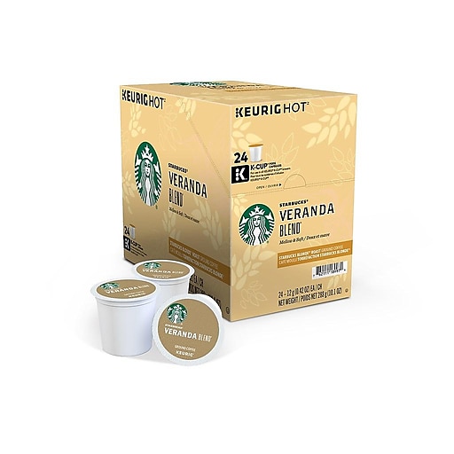 Starbucks Veranda Blend Coffee, Keurig K-Cup Pods, Light Roast, 24/Box (9577)
