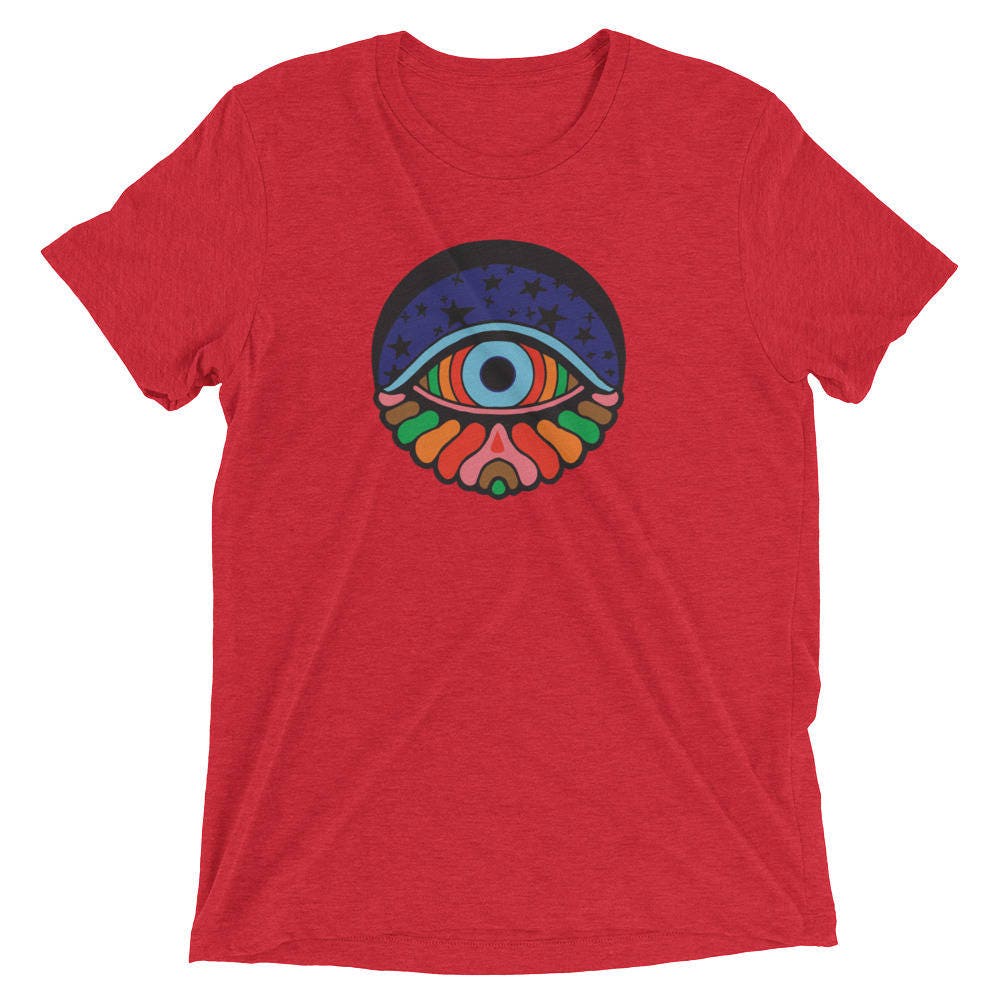 Psychedelic Eye Unisex/Men's Tri-Blend T-Shirt | Choice Of Colors