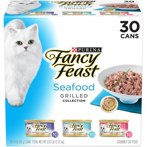 Fancy Feast 30-Pack 3 oz Grill Seafood Variety Wet Cat Food