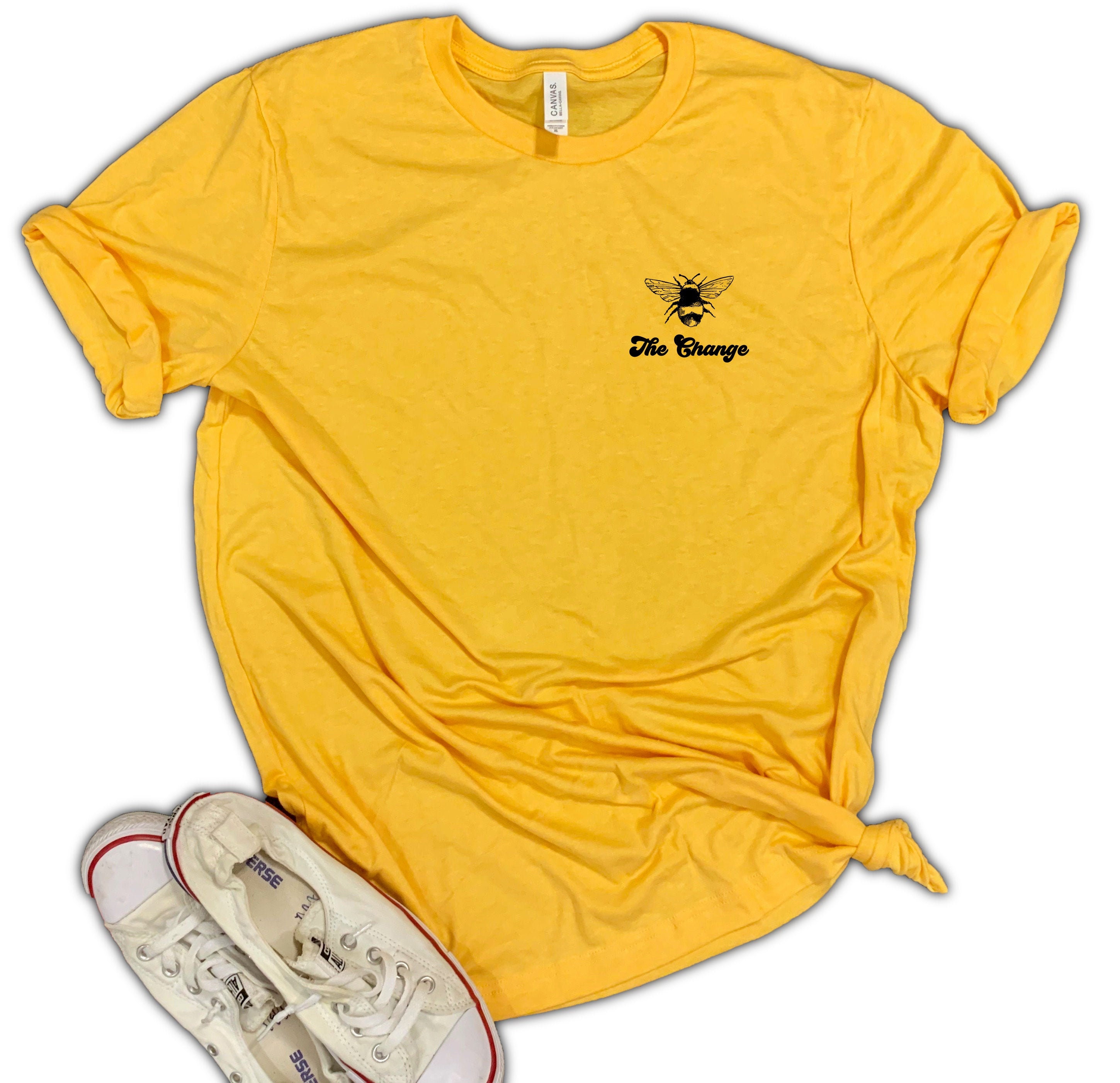 Bee The Change Soft Blend Shirt - Awareness Save The Bees Kindness Be Kind Choose Positive Shirt Bee Gift