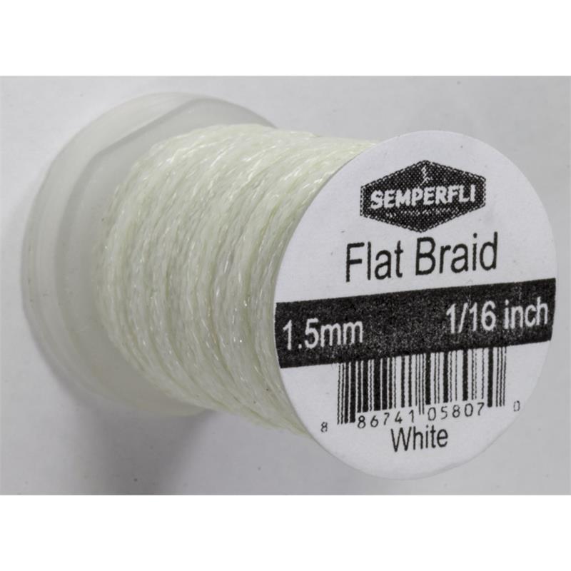 Semperfli Flat Braid 1,5mm White