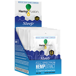Full Spectrum 5.0 Hemp Extract for Sleep - Whole Food Hemp Complex (12 Single Serving Packets)
