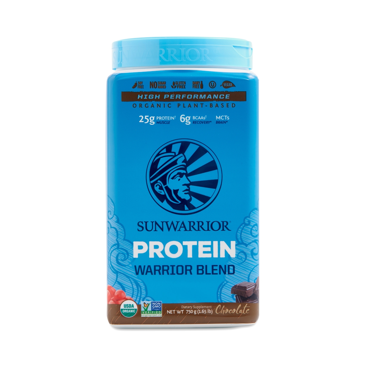 Sunwarrior Warrior Chocolate Protein Blend 1.65 lb container