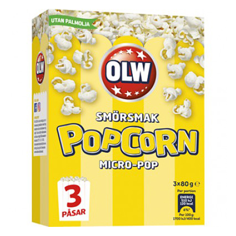 Popcorn Smör 3-pack - 19% rabatt