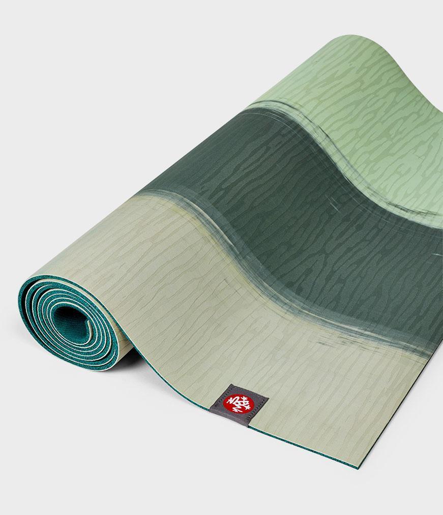 Manduka Eko Lite Yoga Mat 4mm - eKO Series, Green Ash Stripe