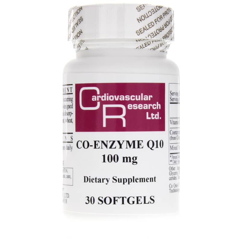 Cardiovascular Research Co-Enzyme Q10 100 Mg 30 Softgels