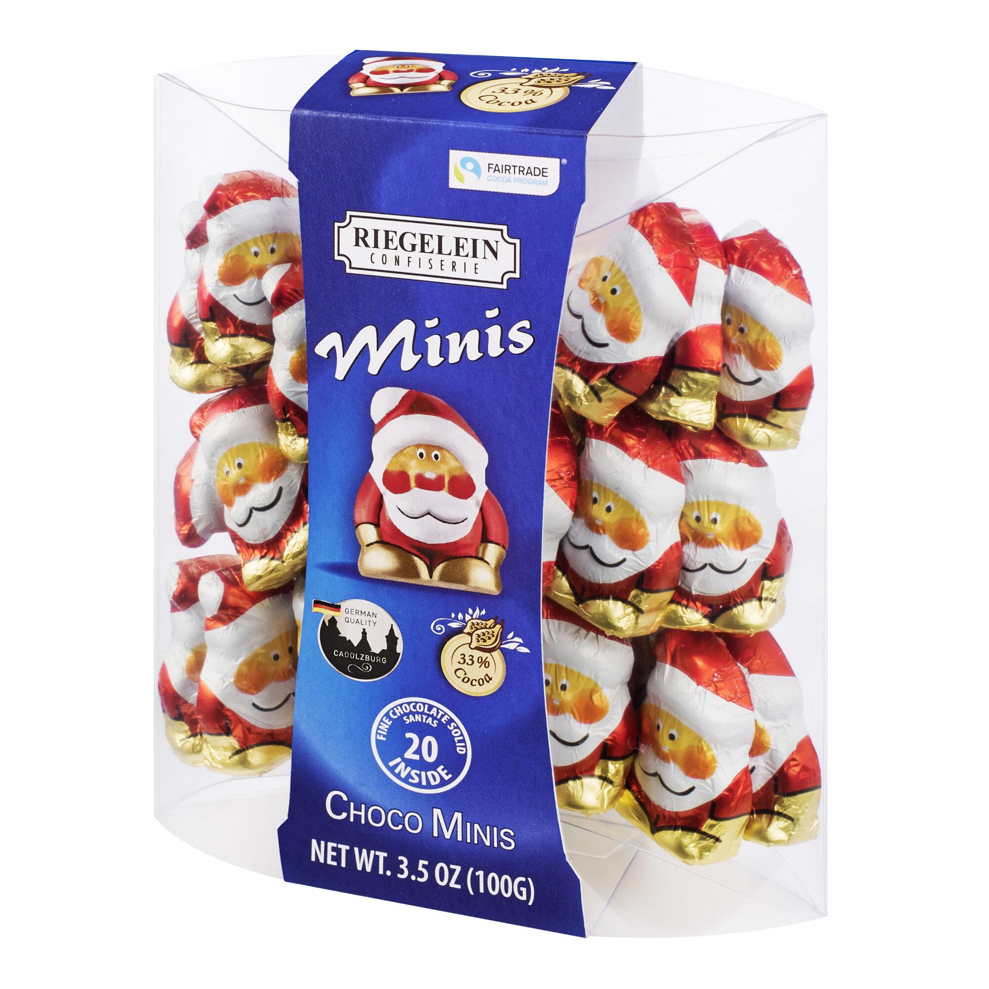 Riegelein Mini Santa Chocolates 20 Count by World Market