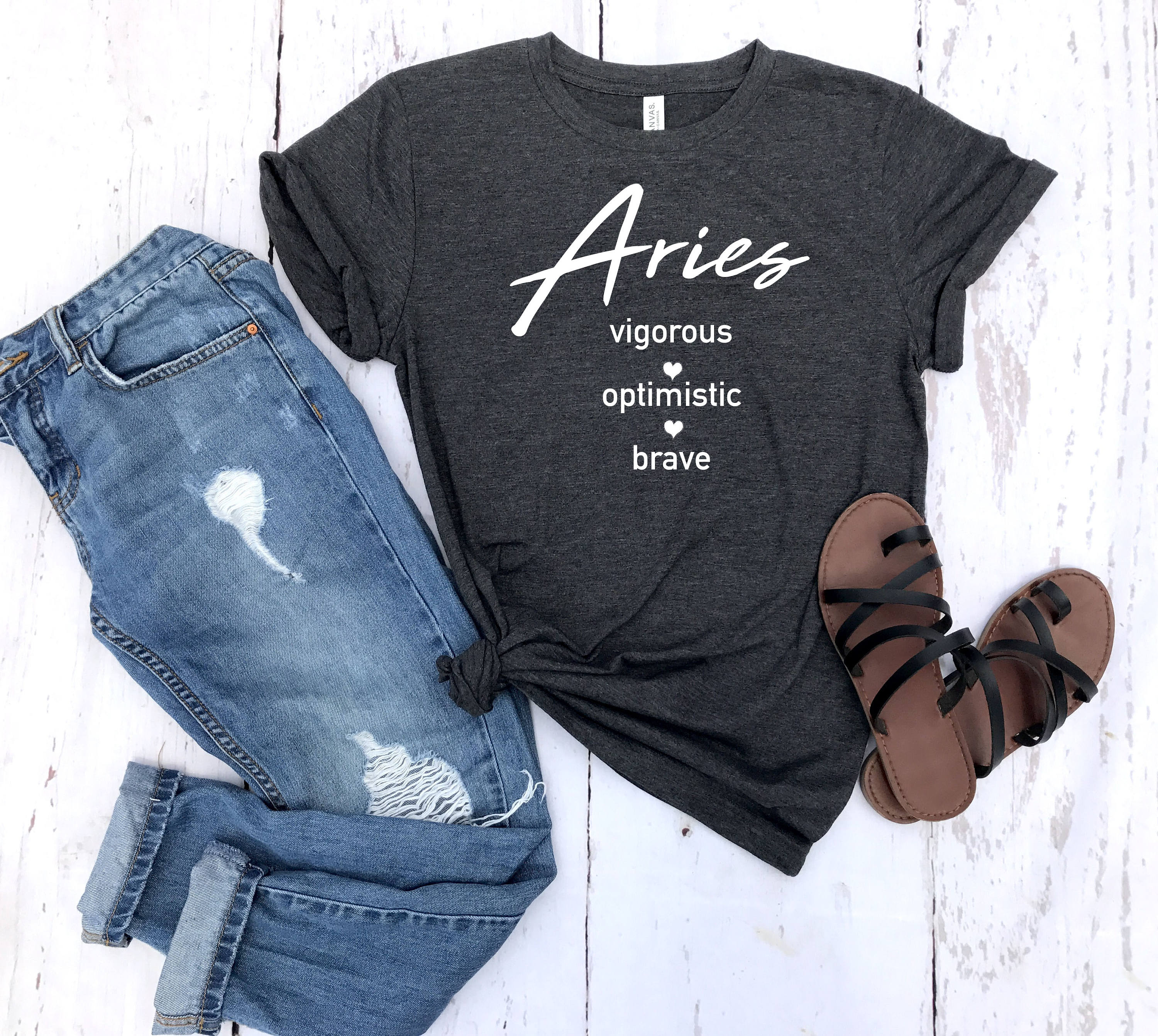 Aries Shirt, Astrological Sign Birthday Gift, Gift Idea, Personalized For Her