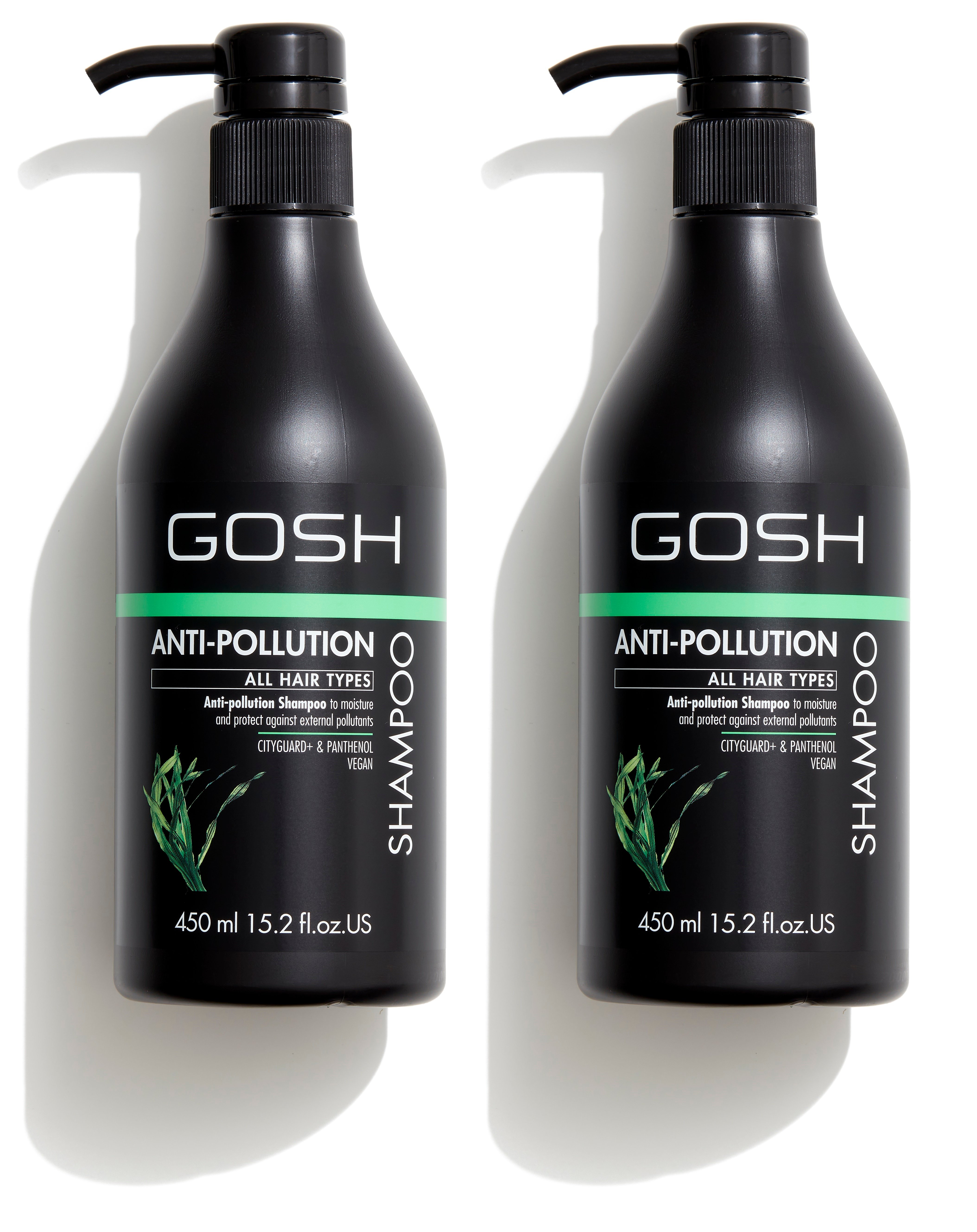 GOSH - 2 x Anti Pollution Shampoo 450 ml