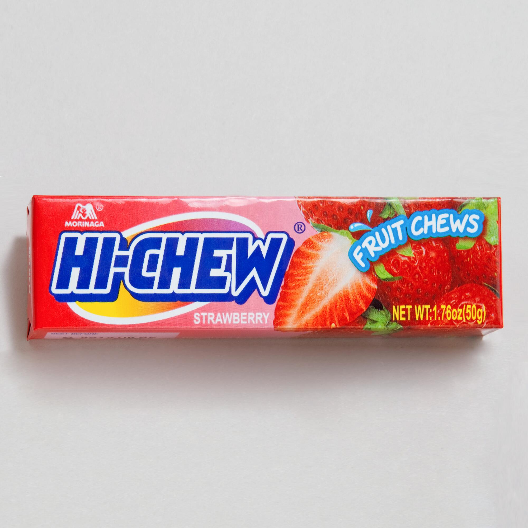 Hi-Chew Strawberry Chewy Candy Snack Size Set of 10 by World Market