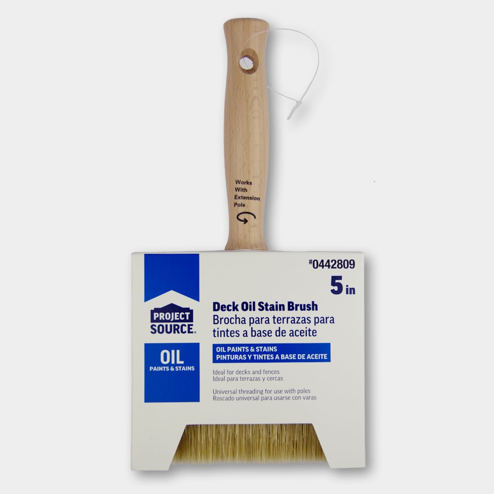 Blue Hawk Natural Bristle- Polyester Blend Flat Paint Brush Stainless Steel | LPS-06