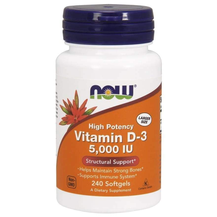 Vitamin D-3, 5000 IU - 240 softgels
