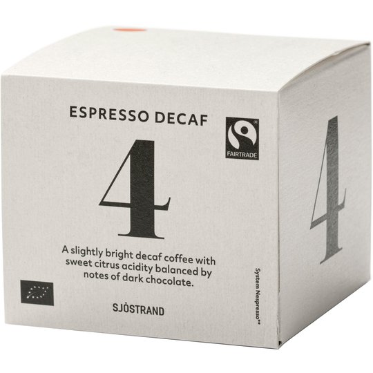 Sjöstrand Sjöstrand N°4 Espresso Decaf Kapslar, 10-pack