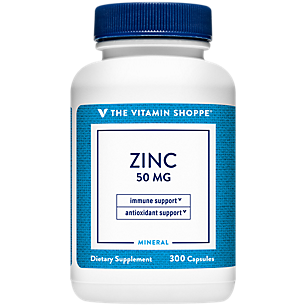 Zinc - Immune & Antioxidant Support - 50 MG Per Serving (300 Capsules)