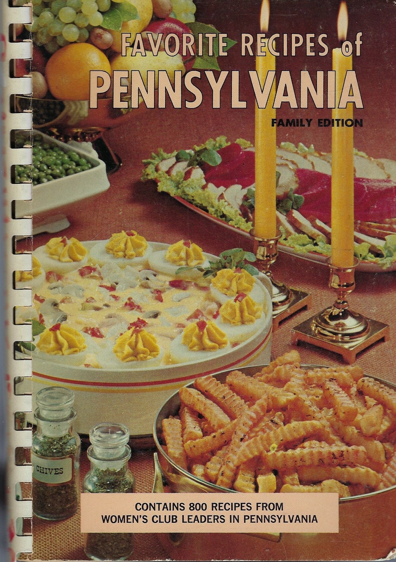 Favorite Recipes Of Pennsylvania Family Edition Vintage 1964 Cookbook Pa Women's Clubs Leaders Across The State Ethnic Rare Cook Book