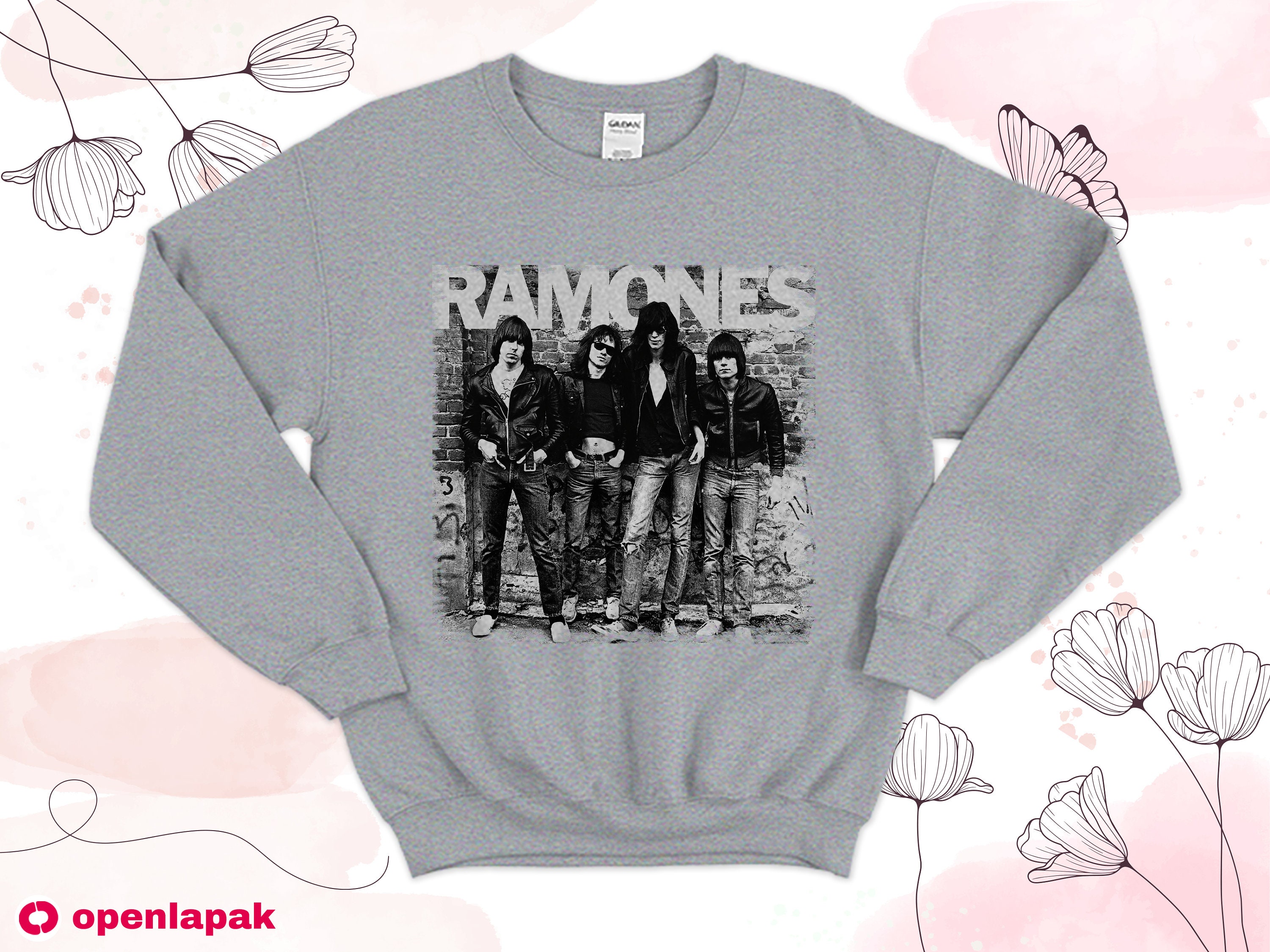 Ramones Photoshoot Sweatshirt - Shirt, Punk Rock Music Vintage Gifts