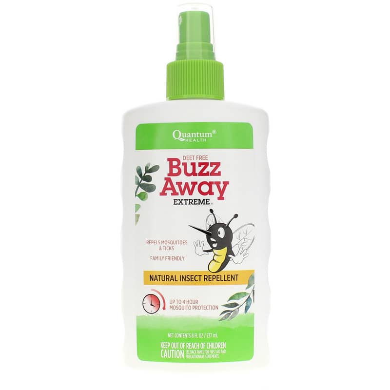 Quantum Health Buzz Away Extreme Natural Insect Repllent Deet-Free 8 Oz