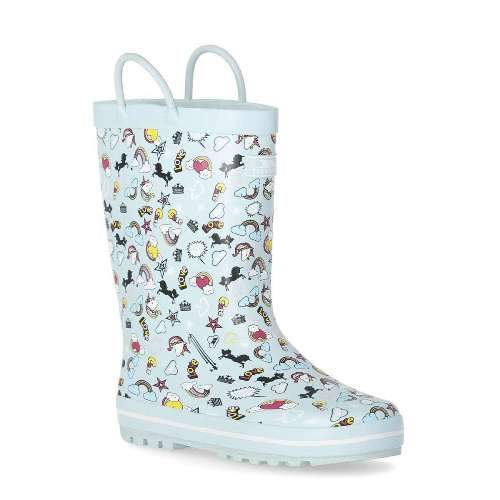 Trespass Kid's Outdoor Waterproof Rubber Boot Starry - Unicorn Mint UK-11 / EU-29