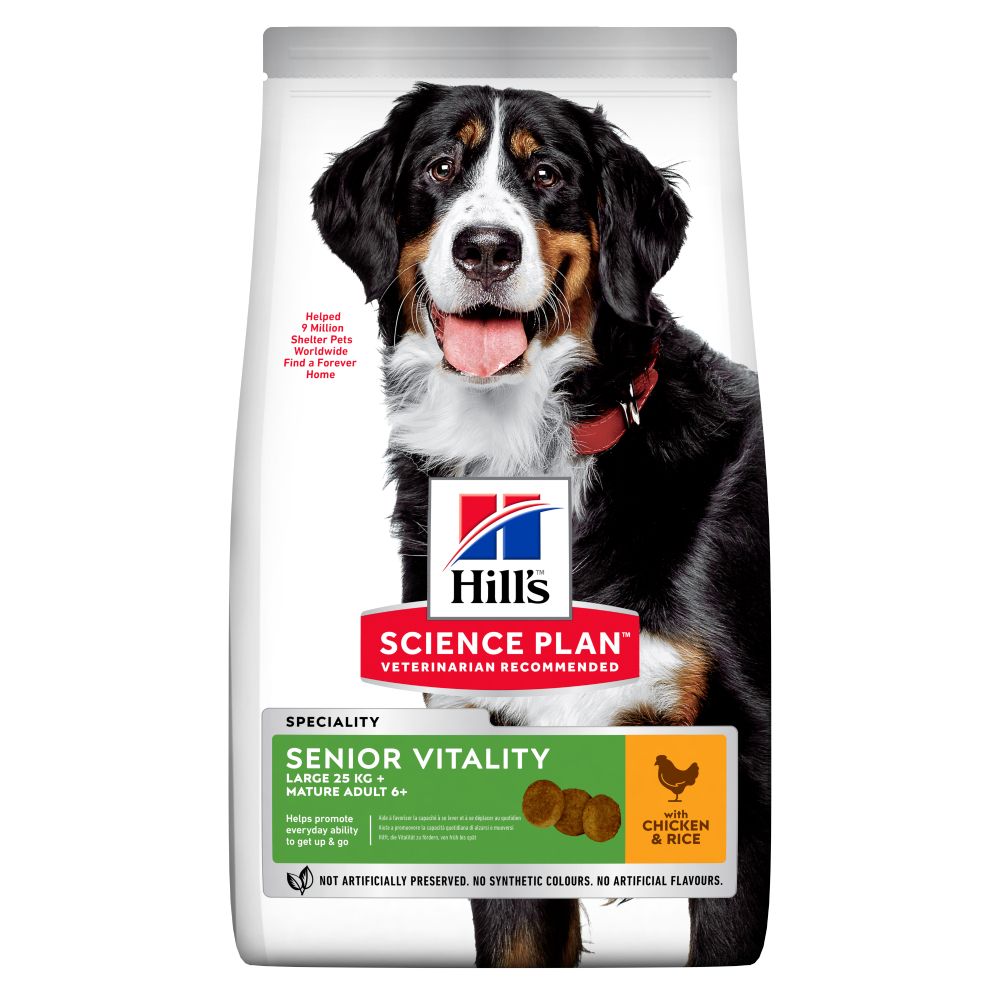 Hill's Science Plan Adult 6+ Senior Vitality Large Breed with Chicken - 14kg