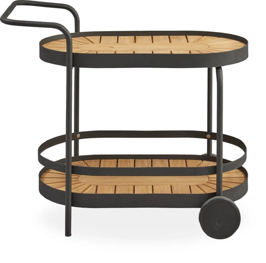 Buy Akira Borough Wharf Bar Cart with Metal Outer Material online