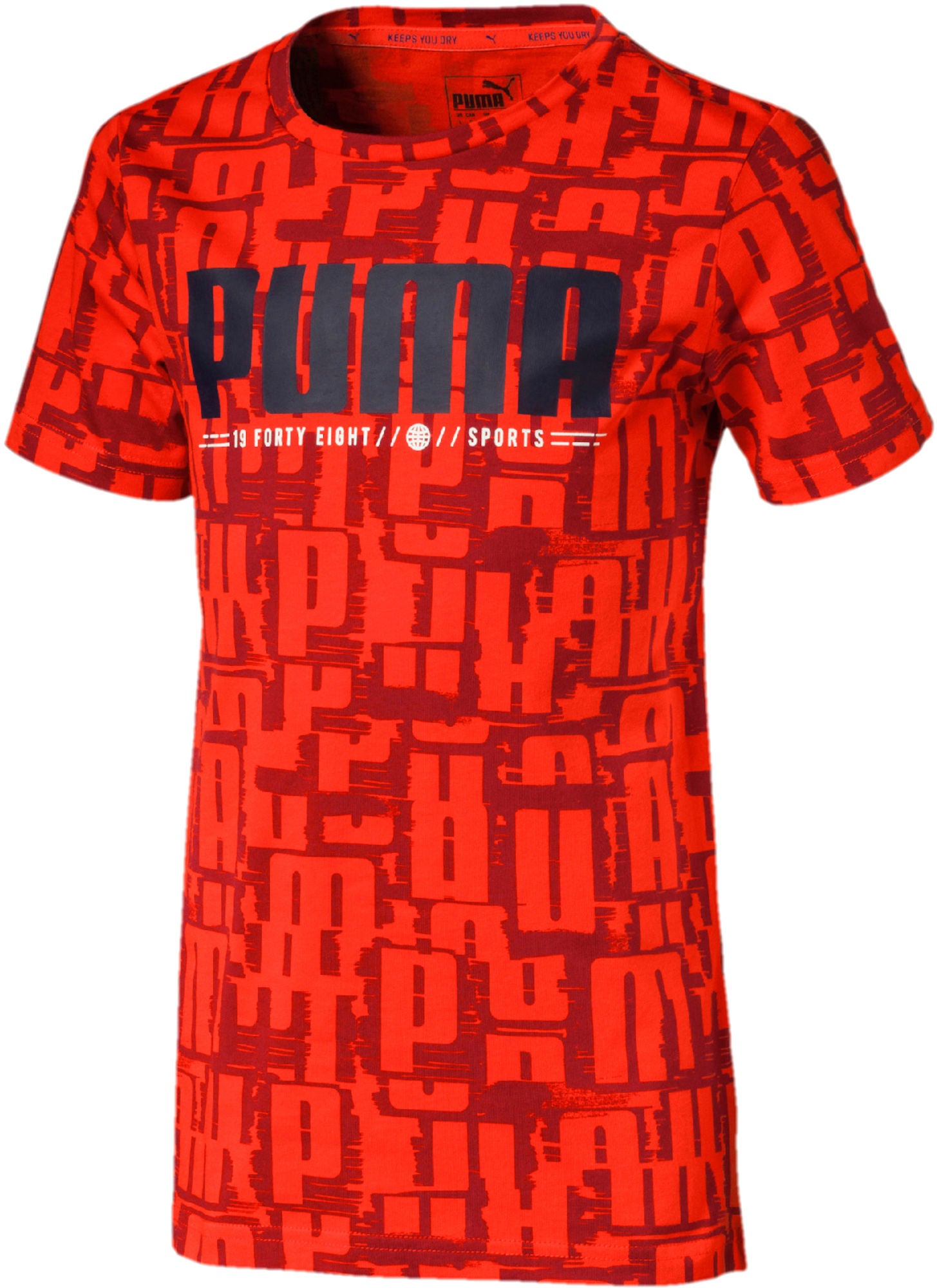 Puma Active Sports Aop T-Shirt, Red 104
