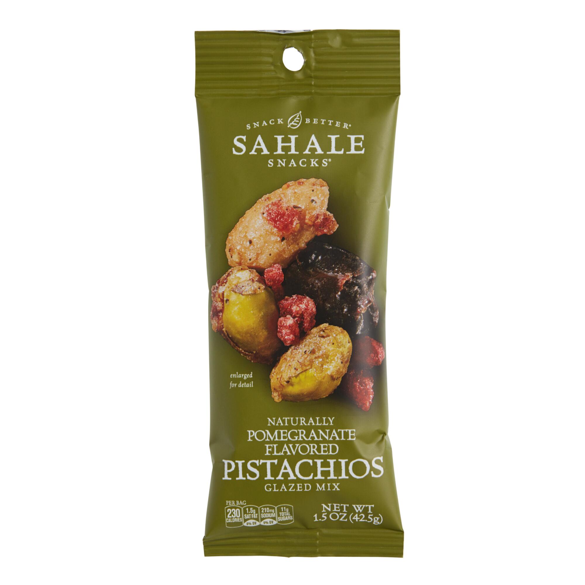 Sahale Pomegranate Pistachio Glazed Mix Snack Size Set of 9 by World Market