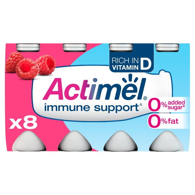 Actimel 0% Fat No Added Sugar Raspberry