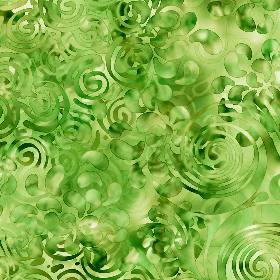 Swirling Texture Ombre Blender in Green From Effervescence Collection By Dan Morris For Qt Fabrics - 100% Cotton You Choose The Cut