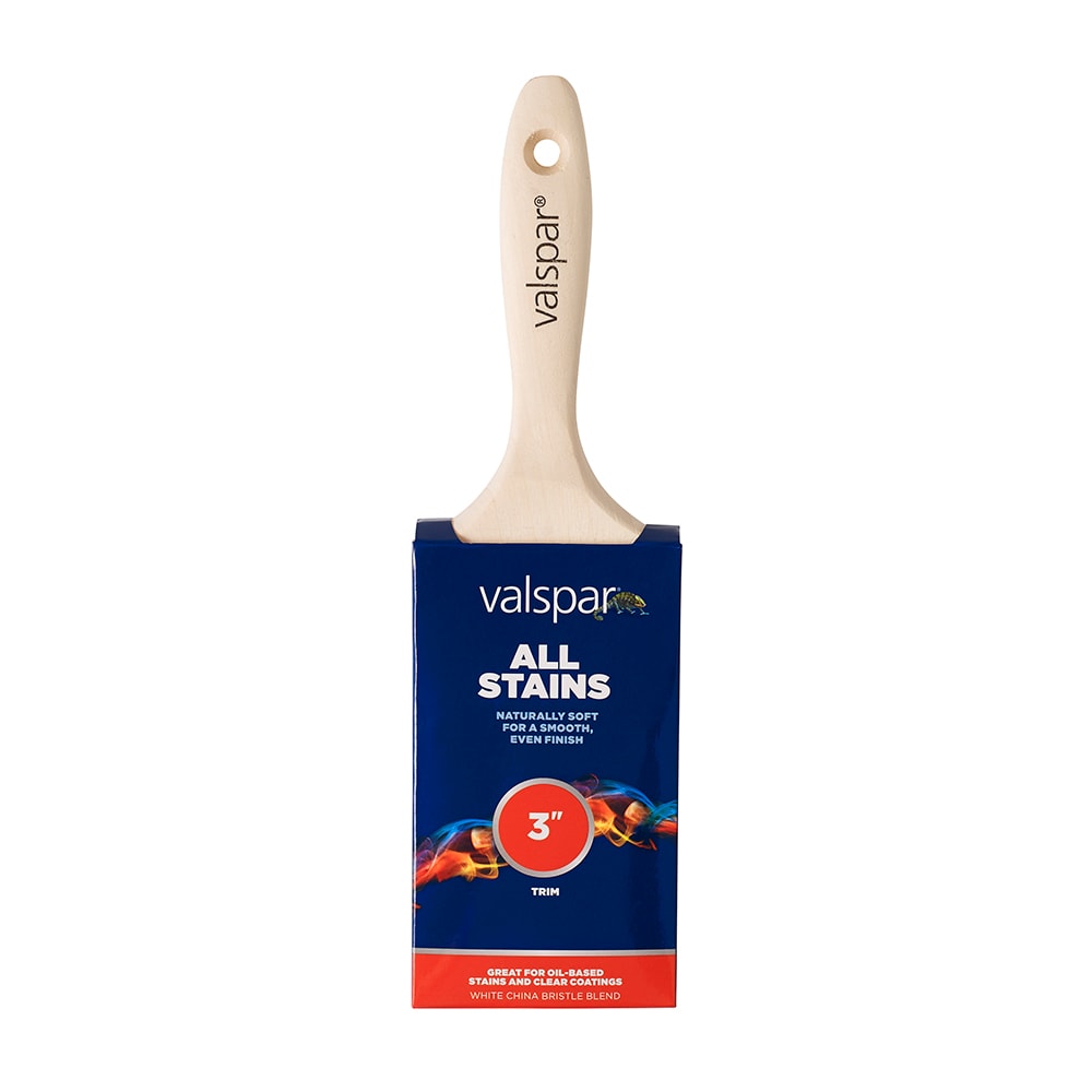 Valspar Natural Bristle- Polyester Blend Flat 3-in Paint Brush | 882568500
