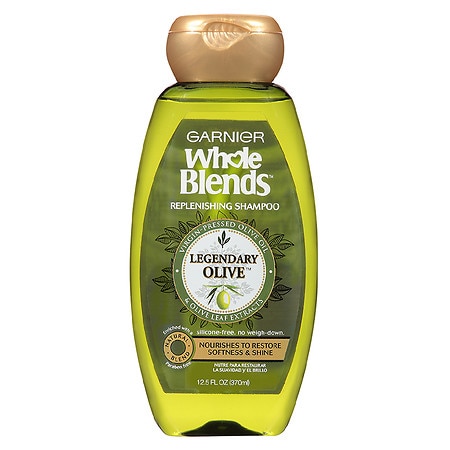 Garnier Whole Blends Replenishing Shampoo Legendary Olive, For Dry Hair - 12.5 fl oz