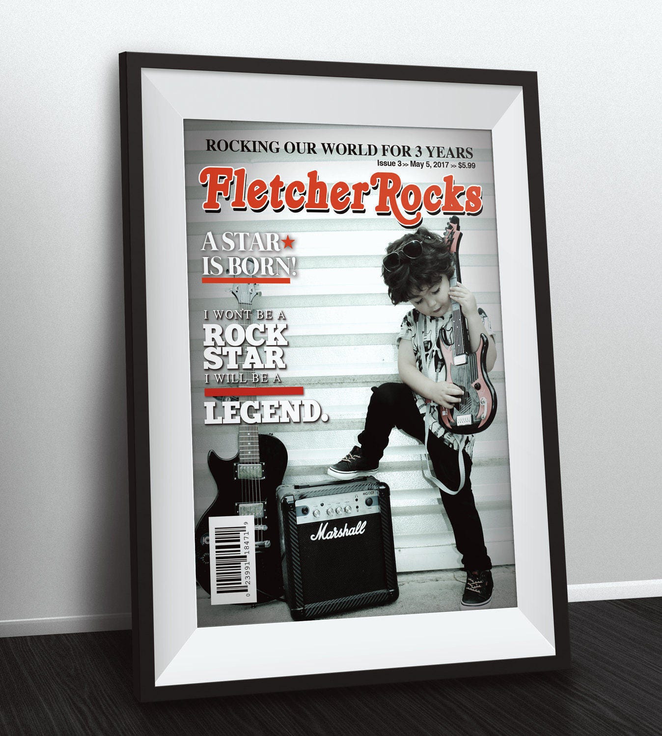 Rock Star Magazine Theme Birthday Poster, Boy Birthday, Rockstar, Baby Shower, Rock Star Party, N Roll, Pop Star, Hip Hop, Digital File