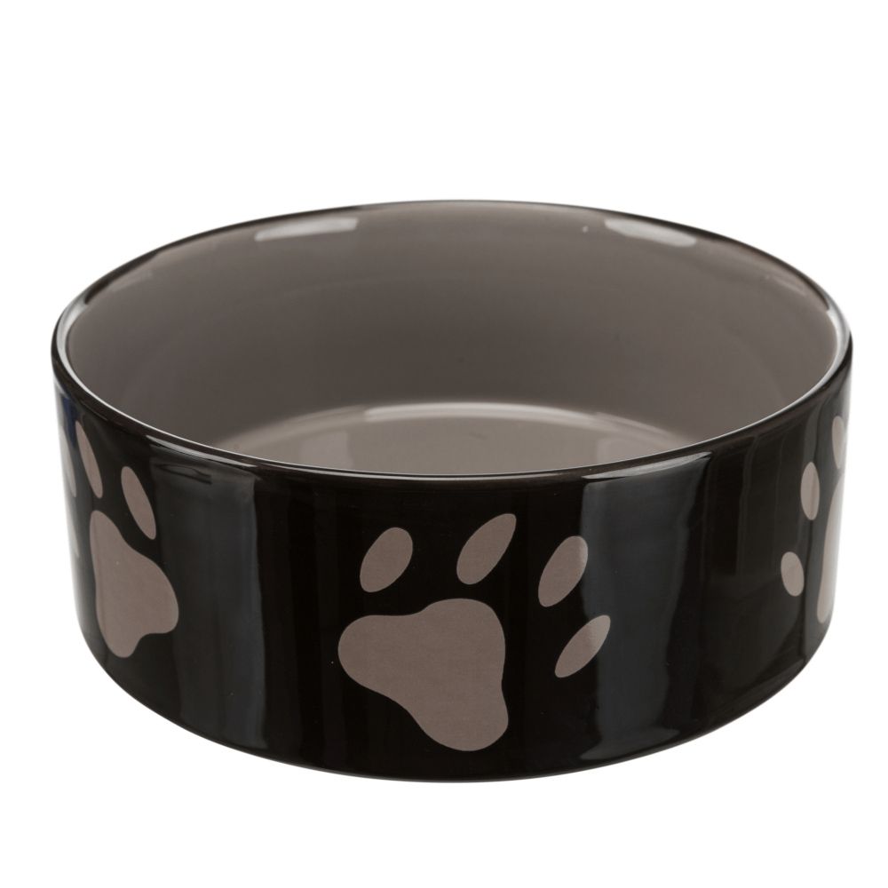 Trixie Ceramic Bowl with Paw Prints - 0.8 litre