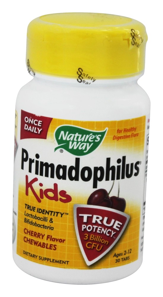 Nature's Way - Primadophilus Kids Cherry - 30 Chewable Tablets