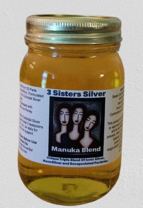 3Ss-Manuka Blend 20 Ppm Colloidal Silver-16 Ounces