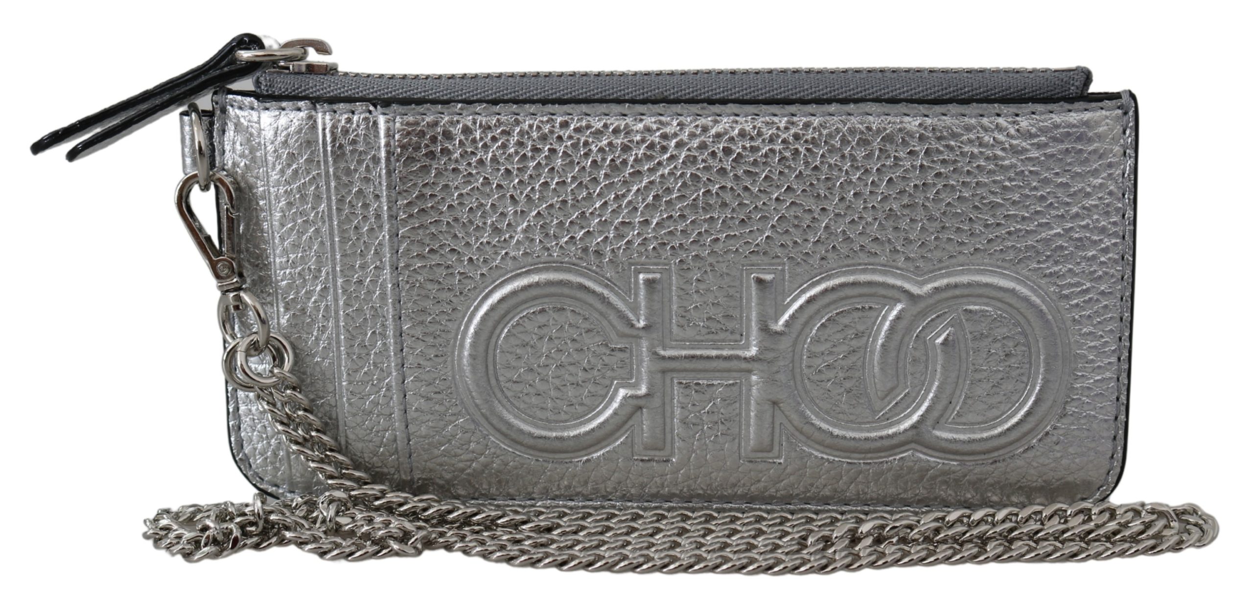 Jimmy Choo Women's Lusse Chain Wallet Silver 1435997