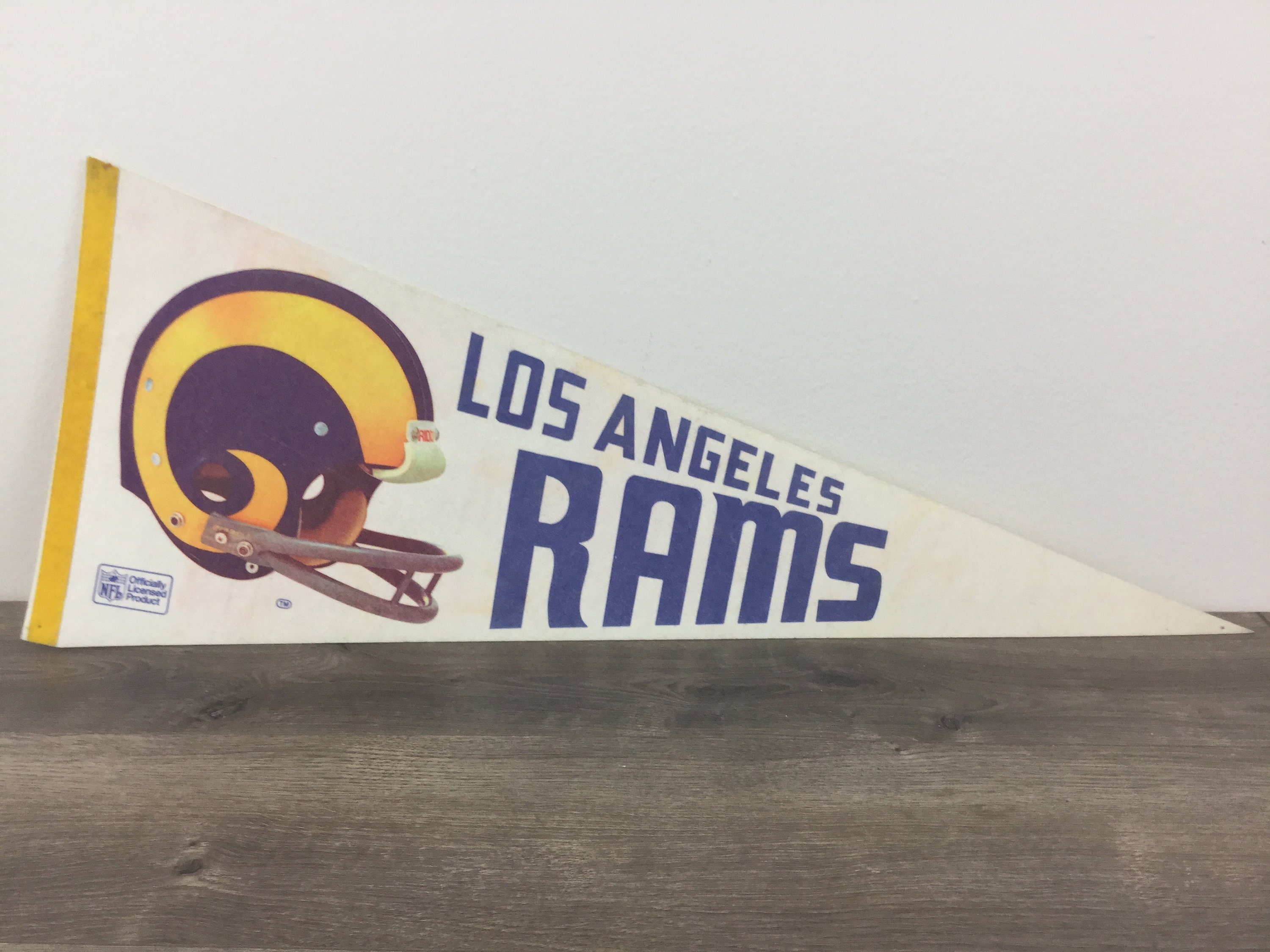 1970's Large Los Angeles Rams Vintage Pennant