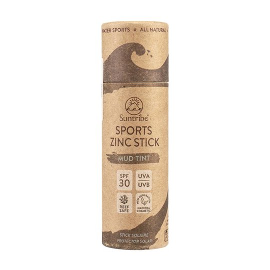 Suntribe Sports Zinc Stick SPF 30 - Mud Tint, 30 g