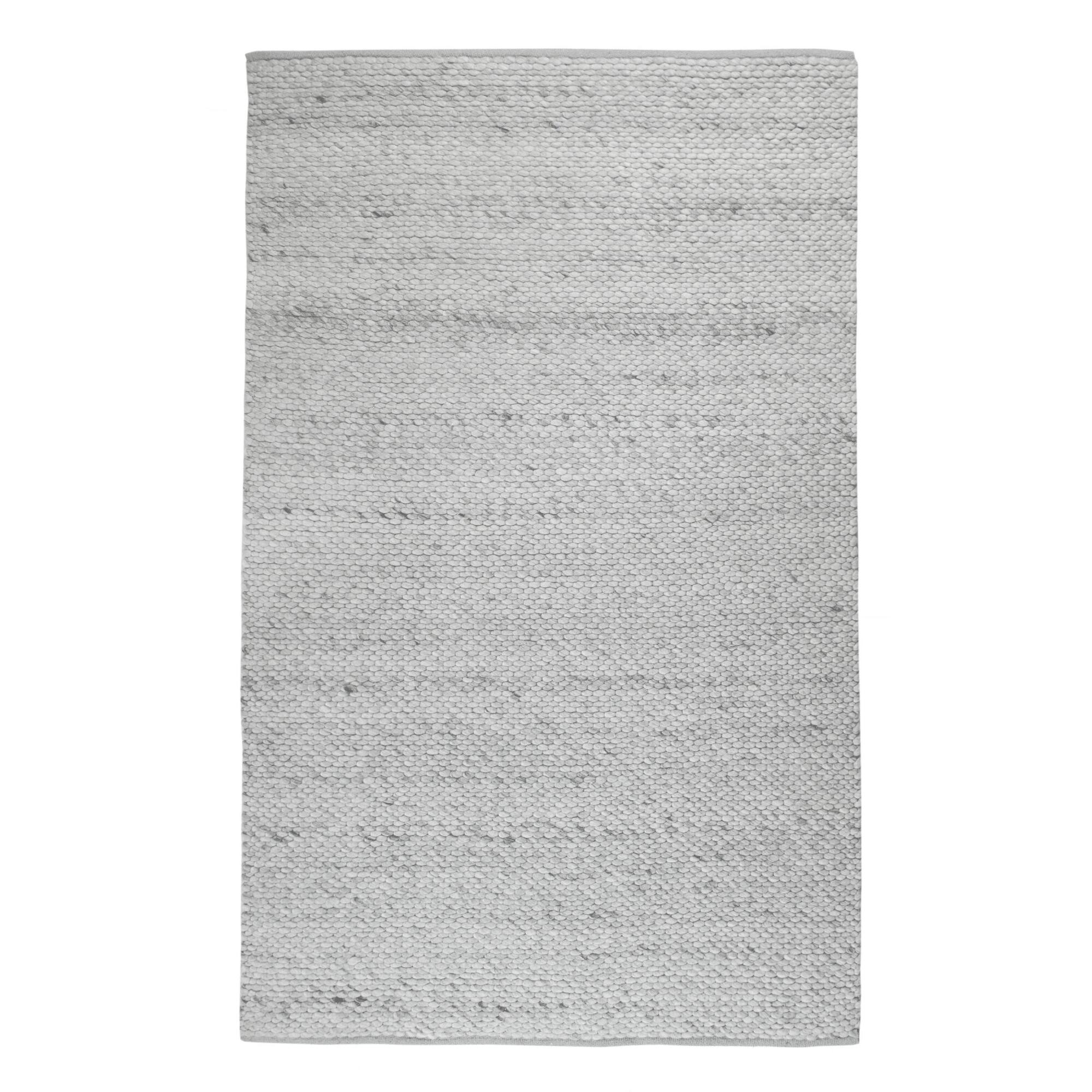 Gray Sweater Wool Blend Lucas Area Rug - 5' x 8' by World Market