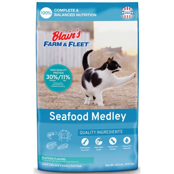 Blain's Farm & Fleet 20 lb Seafood Flavor Medley Cat Food