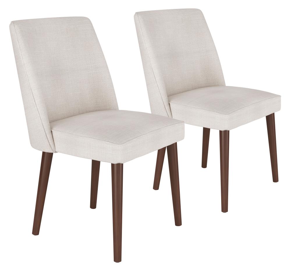 Zuo Modern Set of 2 Kennedy Contemporary/Modern Polyester/Polyester Blend Upholstered Dining Side Chair (Wood Frame) in Brown | 100720
