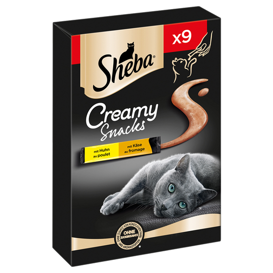 Osta Sheba Creamy Snacks - kana & juusto (9 x 12 g) netistä
