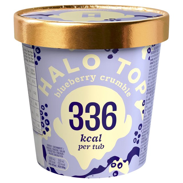 Halo Top Blueberry Crumble Low Calorie Ice Cream