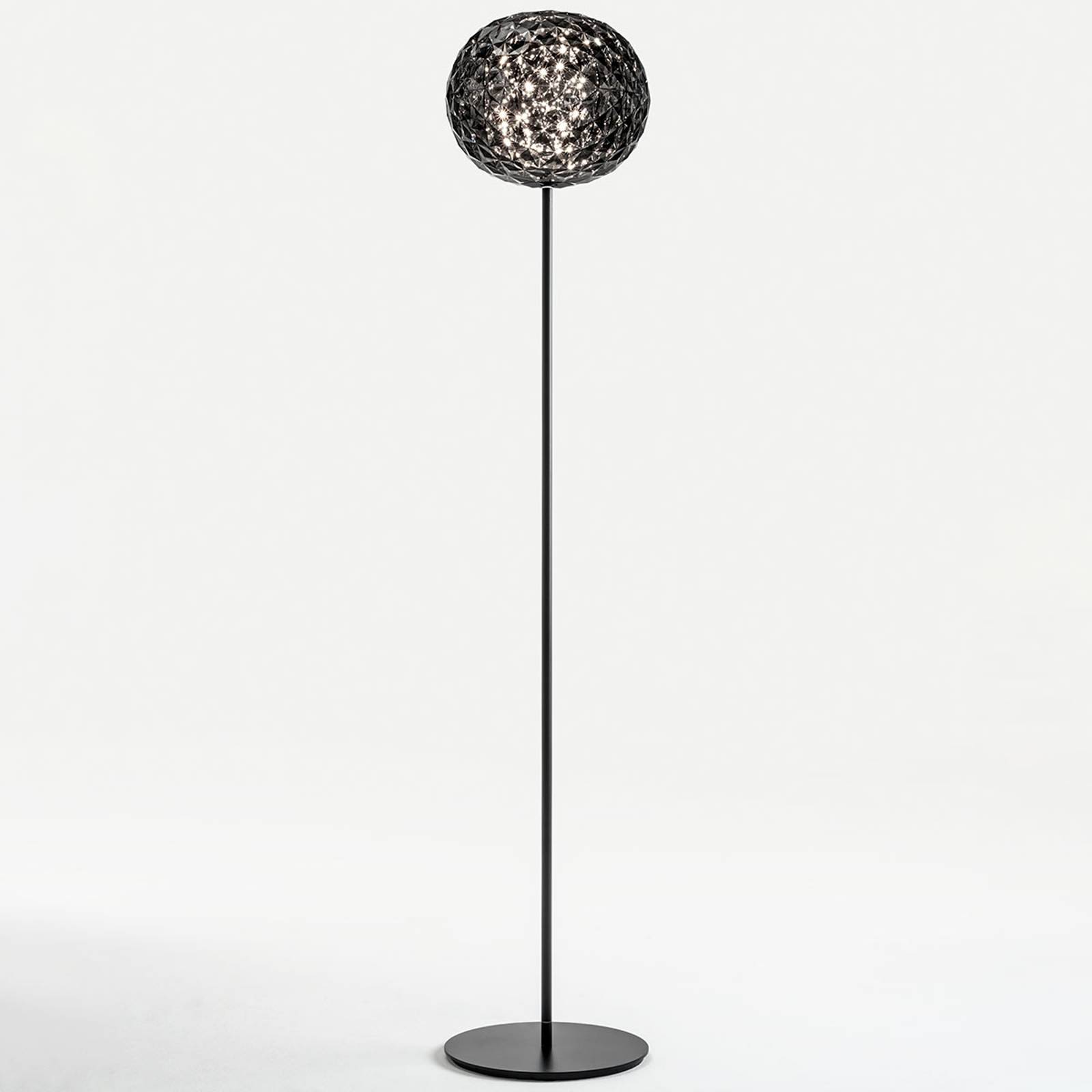 Kartell Planet-LED-lattiavalo, 160 cm, savunharmaa